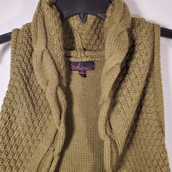 Takeout Women's Sleeveless Open Sweater Vest XS - Picture 7 of 12